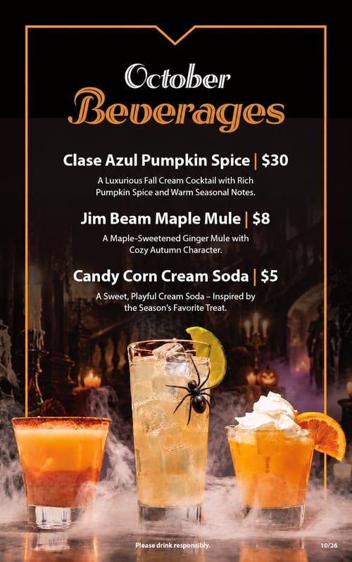 Beverage Specials With Spider