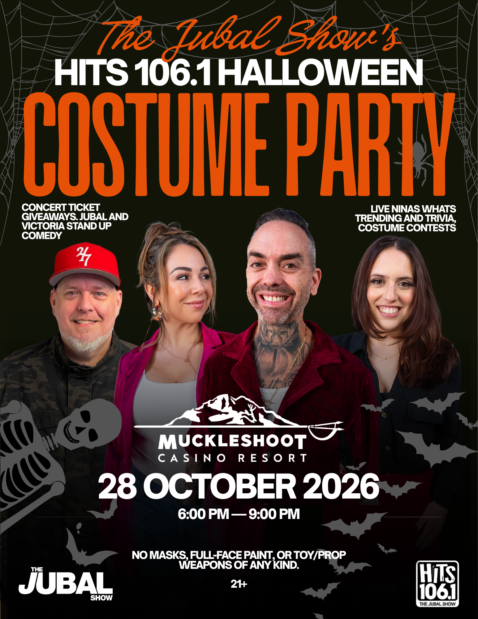 The Jubal Show’s HITS 106.1 Halloween Costume Party