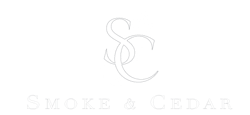 SmokeandCedarLogo_White