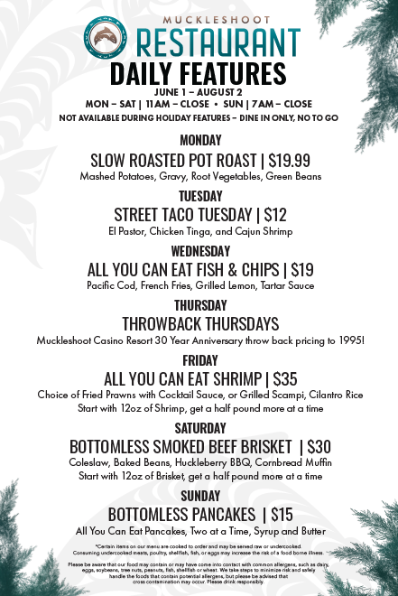 Muckleshoot Restaurant | Muckleshoot Casino Resort | Restaurant | Dining
