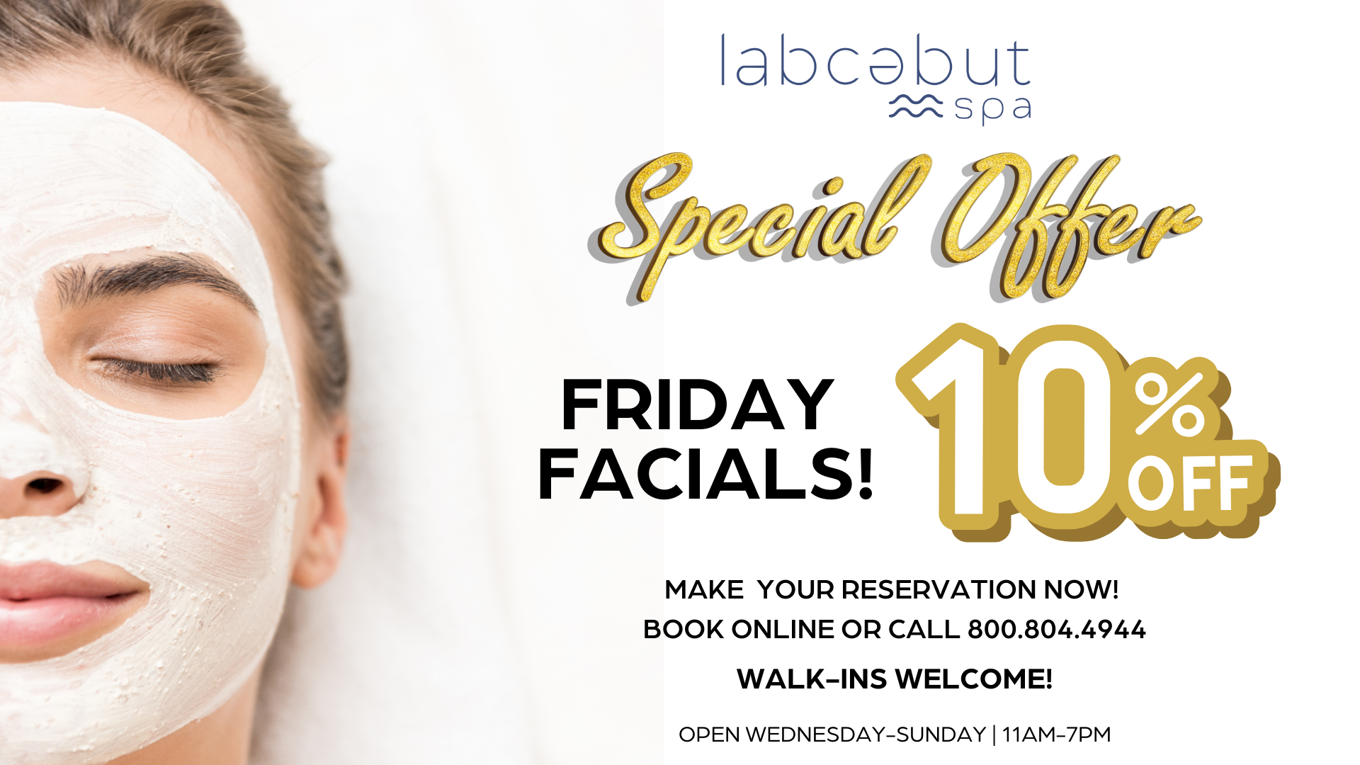 Spa Special Friday Facials