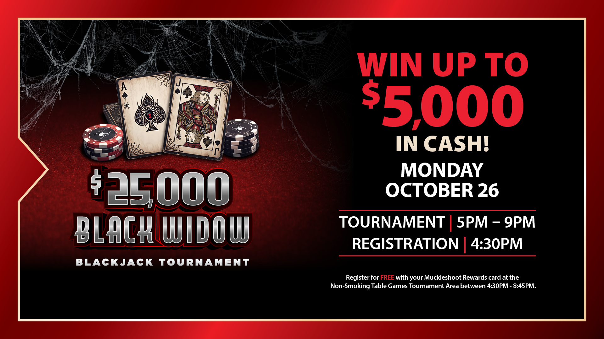 $25,000 Black Widow Blackjack Tournament  