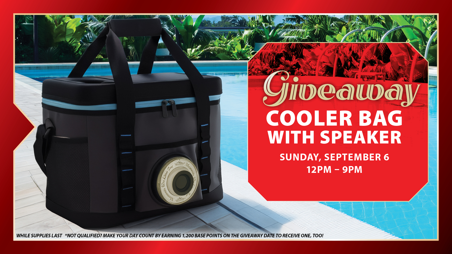 Cooler Bag With Speaker Giveaway