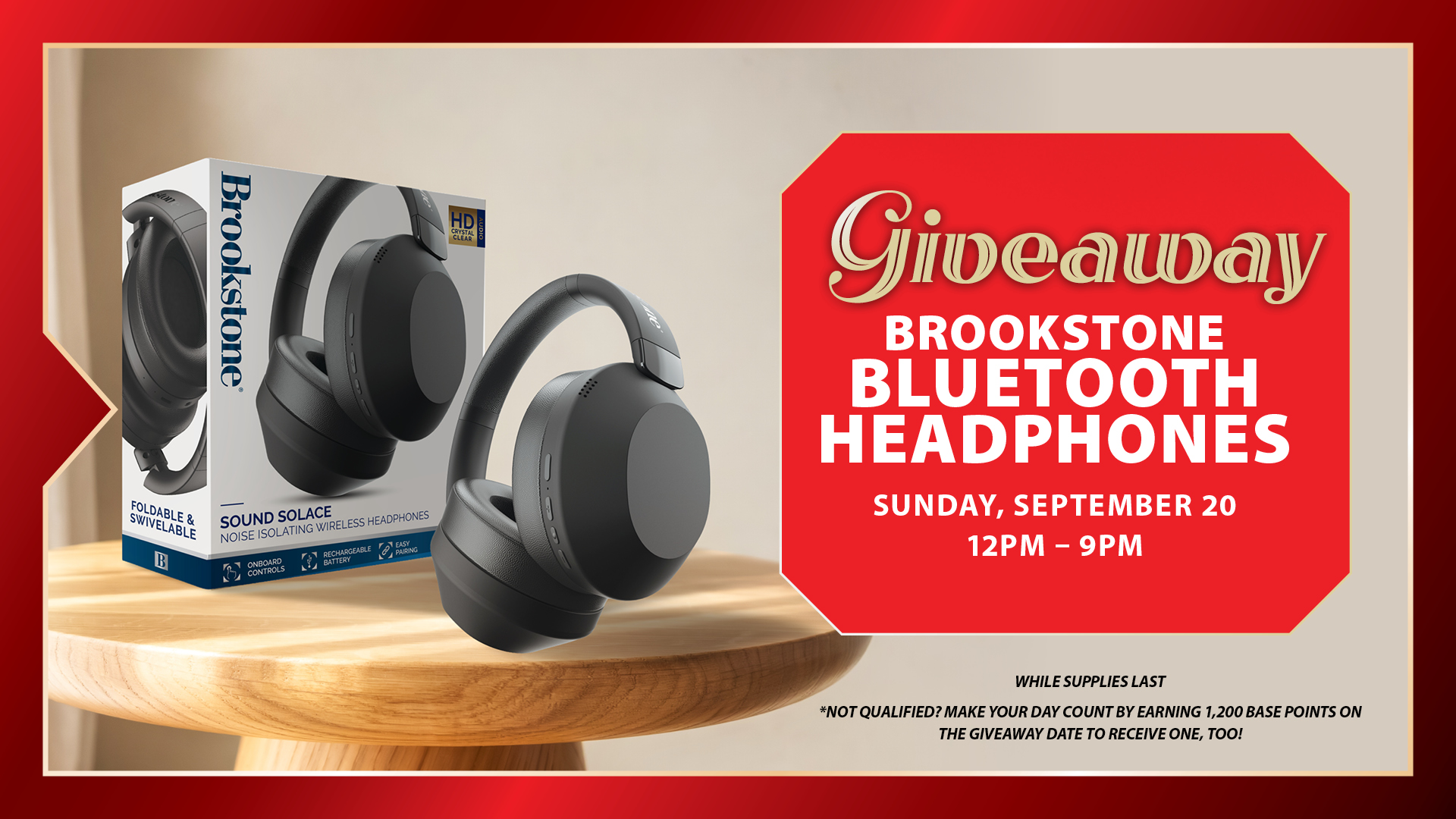 Brookstone Bluetooth Headphones