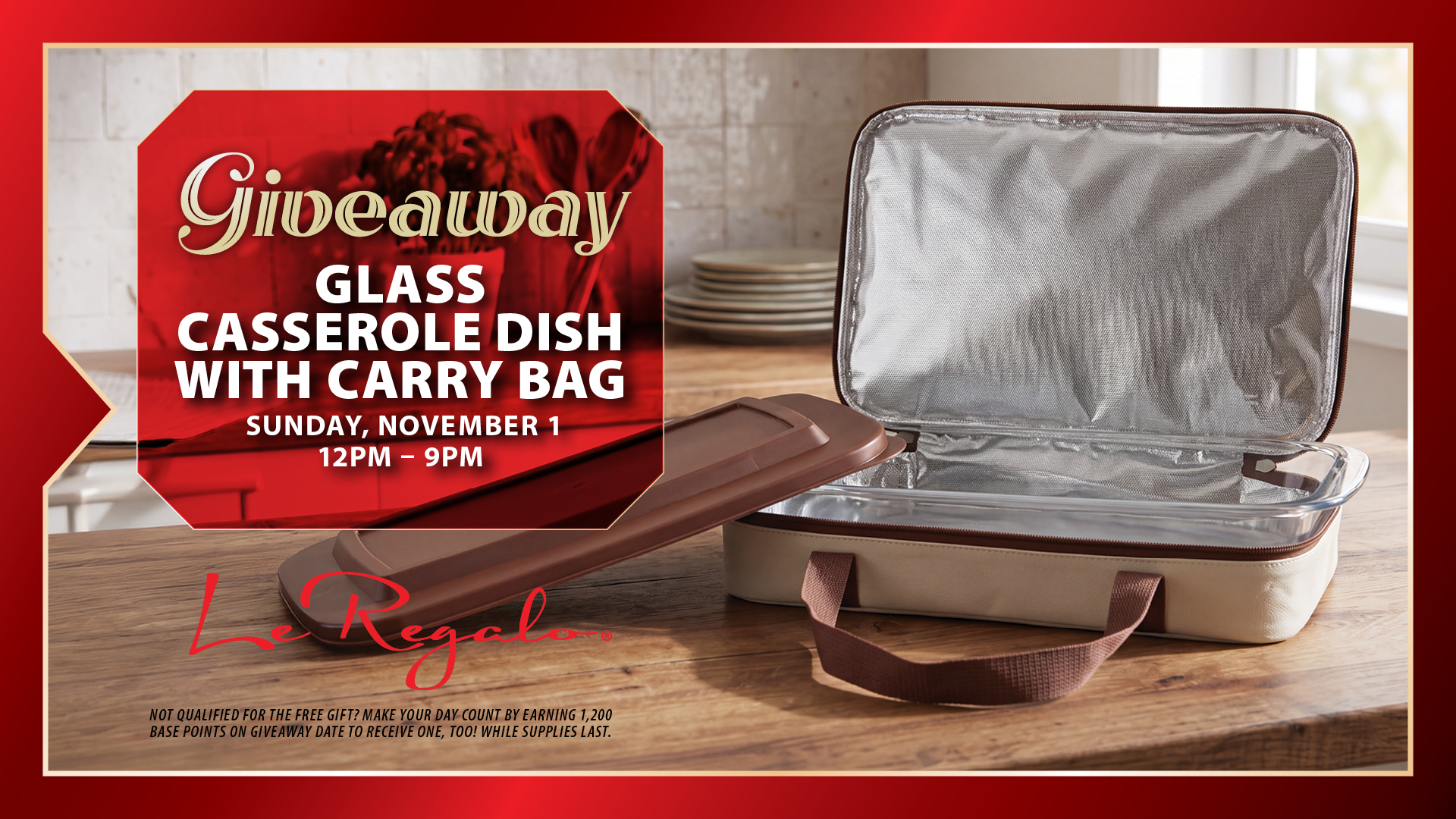 Casserole Dish With Carry Bag