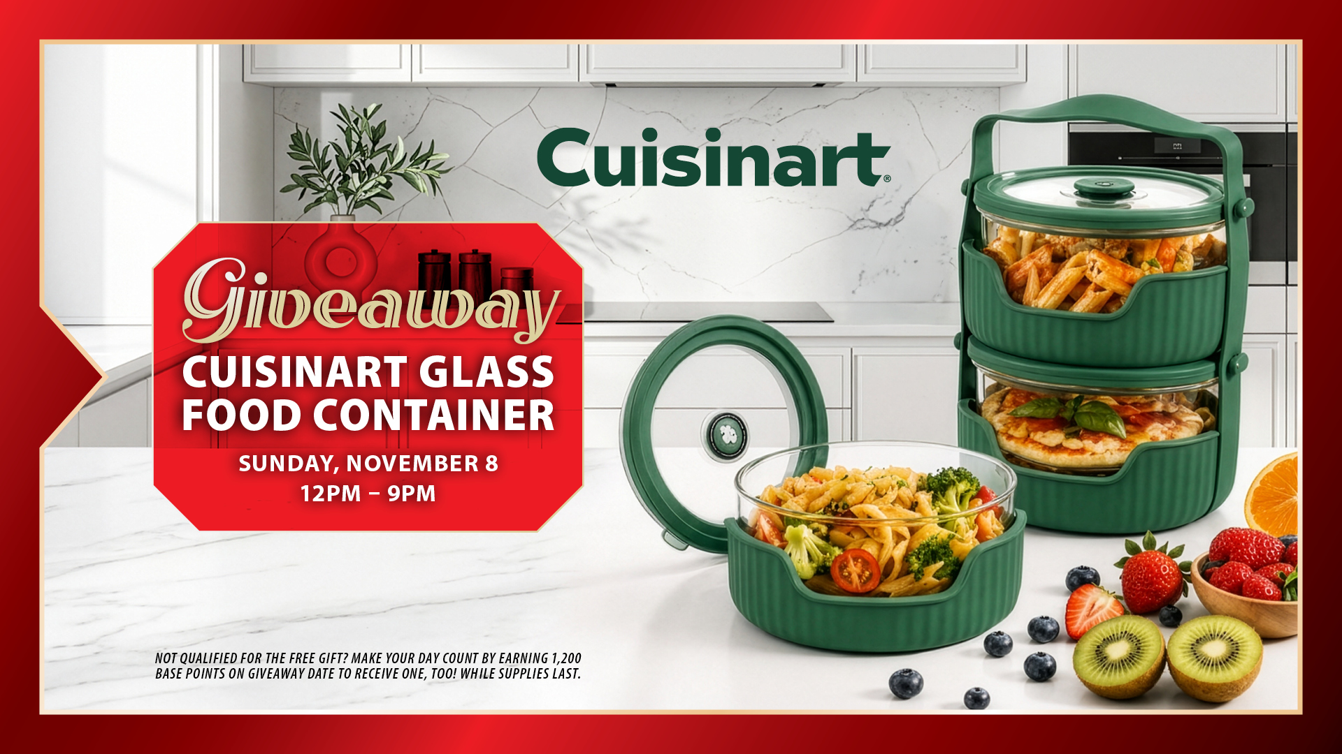 Cuisinart Glass Food Container 