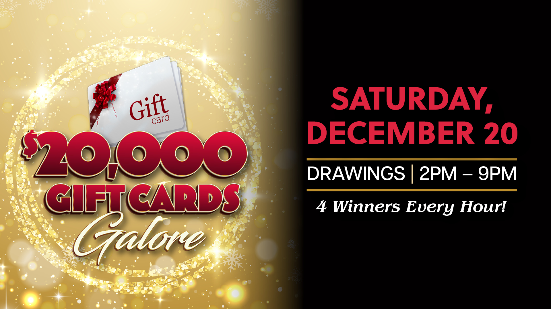 $20,000 Gift Card Galore