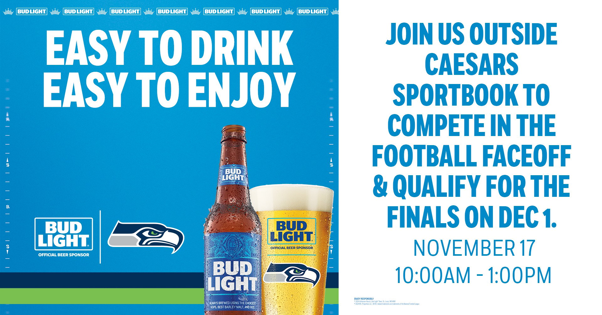 Bud light Football Faceoff