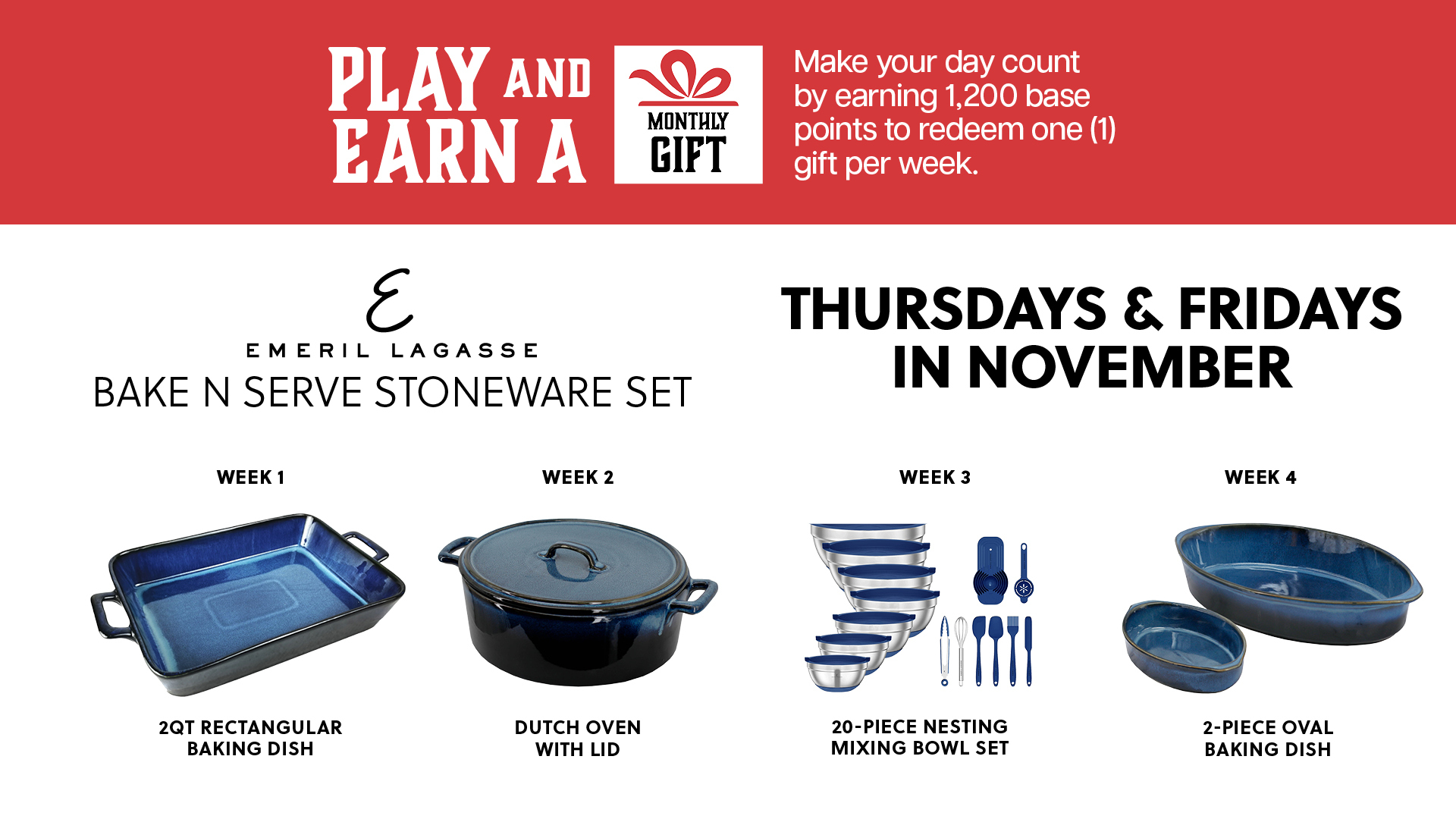 Play and Earn Monthly Gifts