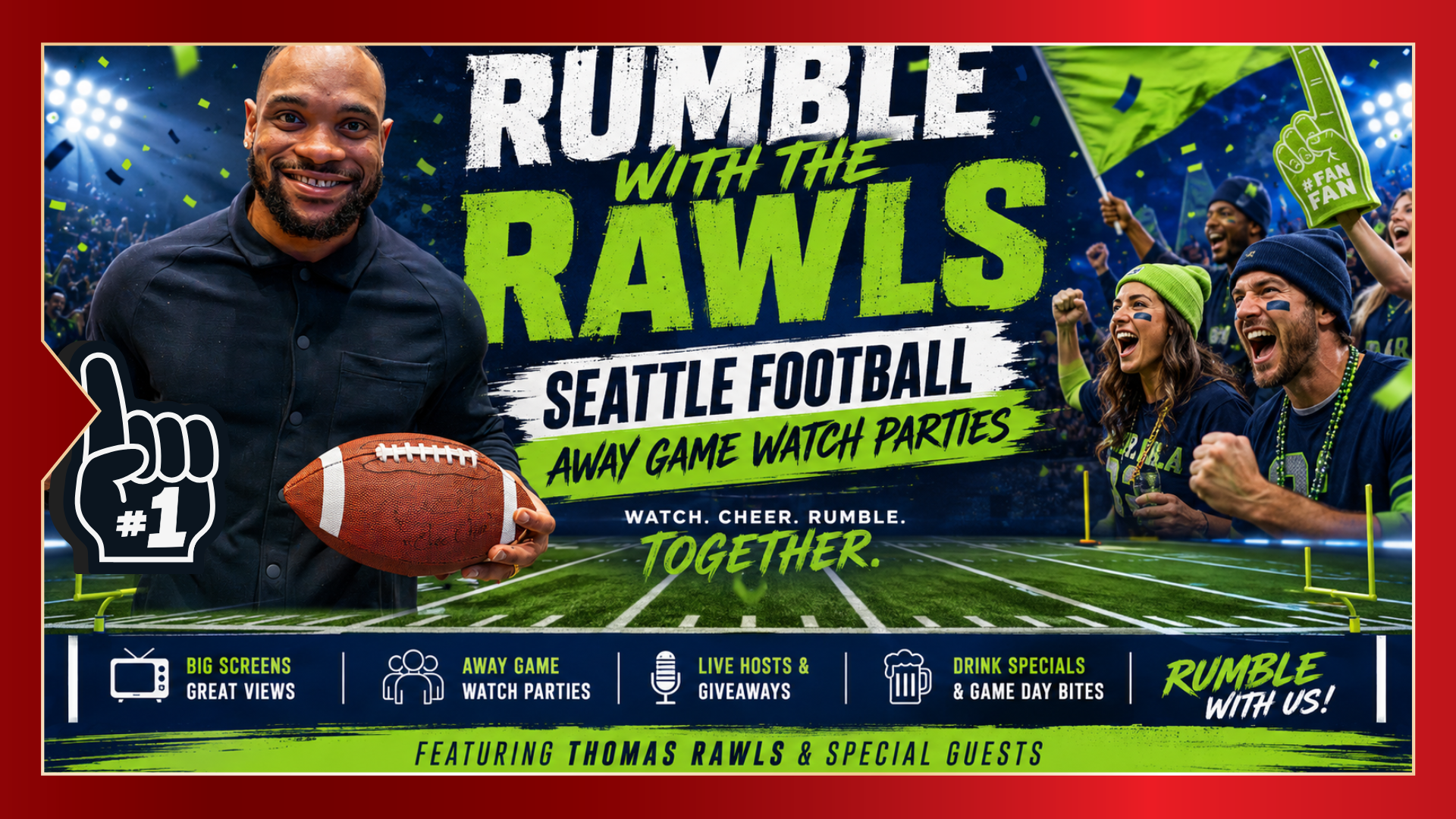 Rumble With The Rawls Away Game Watch Parties