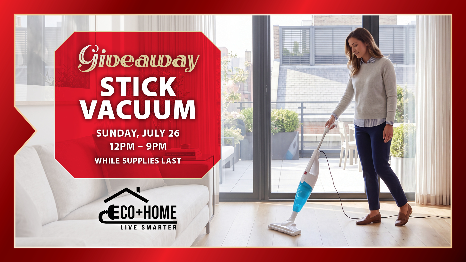 Stick Vacuum Giveaweay