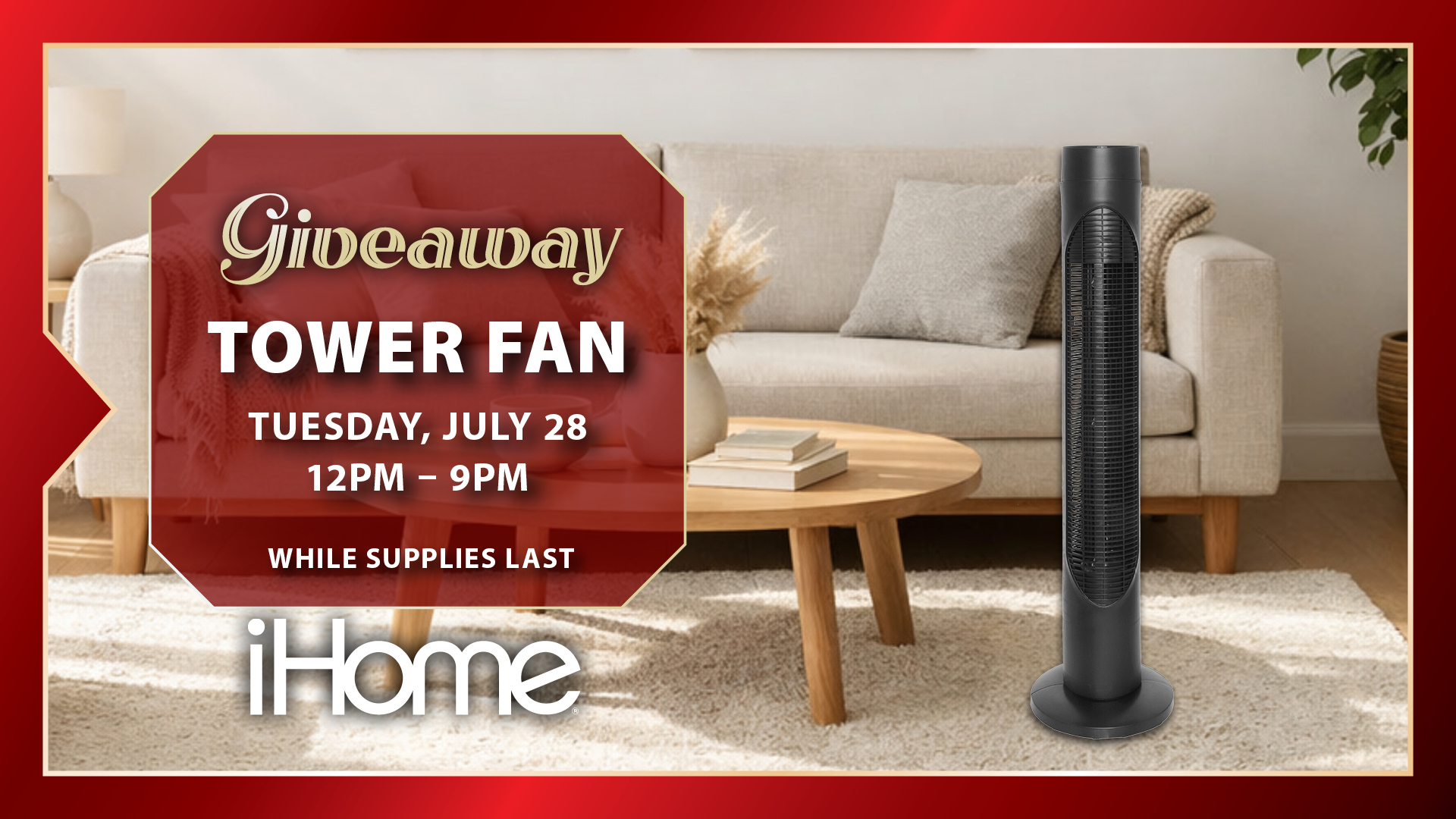 Tower Fan Giveaway