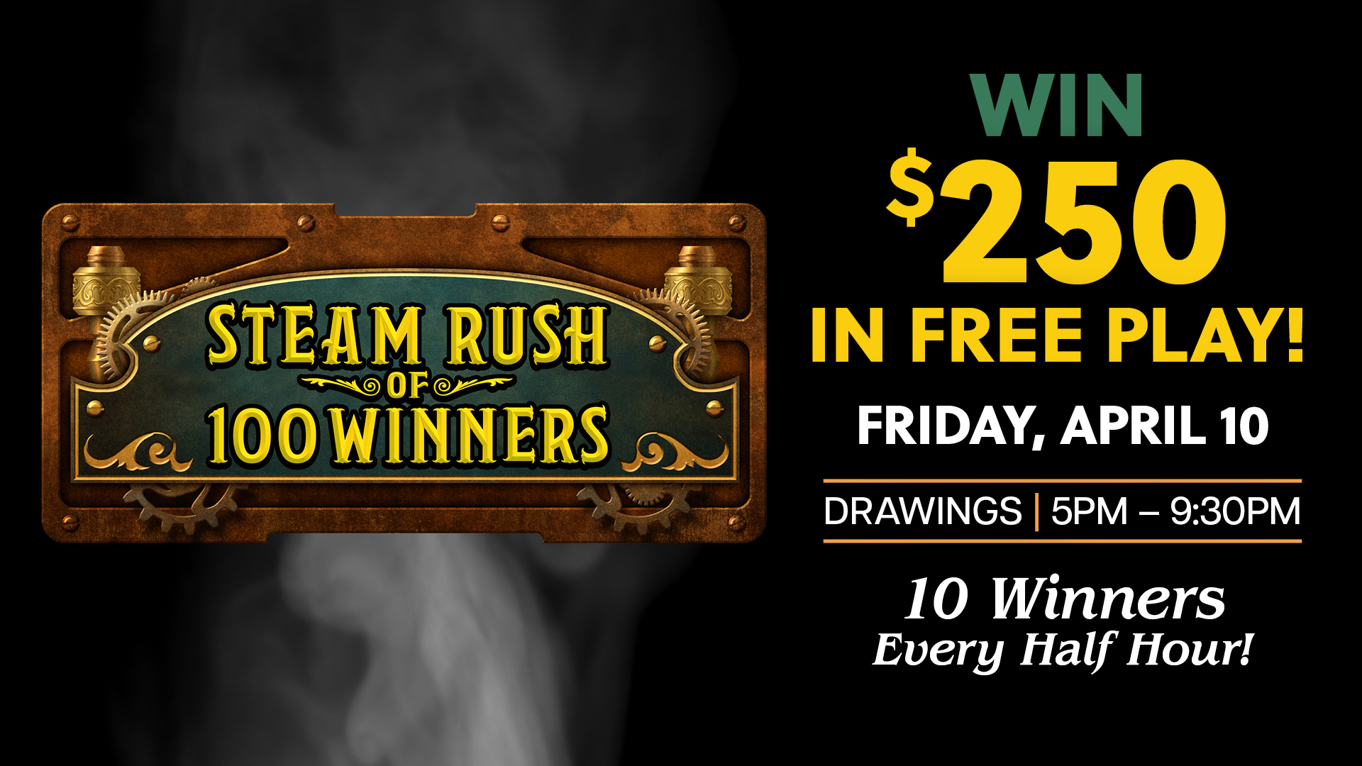 Steam Rush of 100 Winners