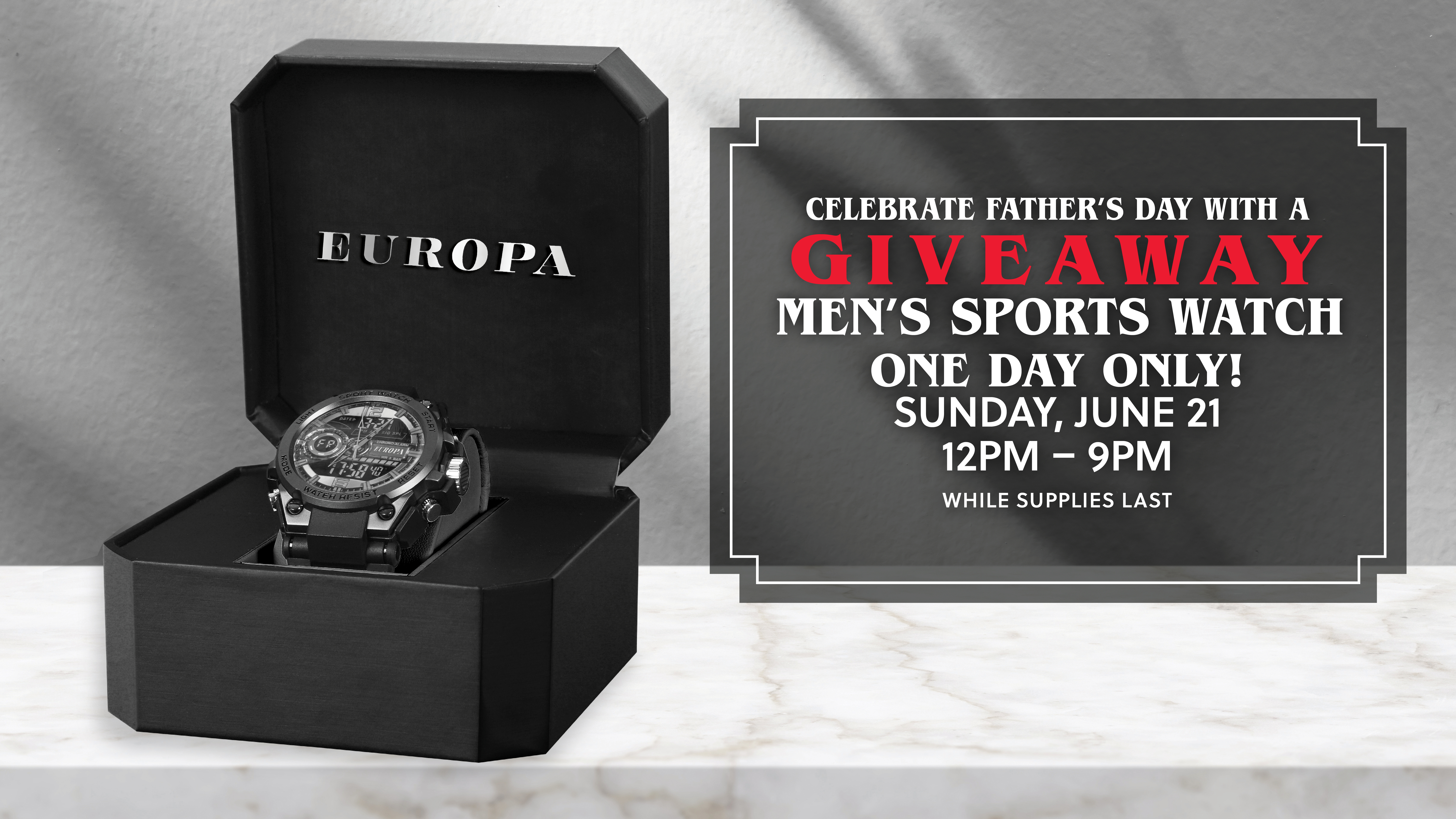 Men's Sports Watch Giveaway
