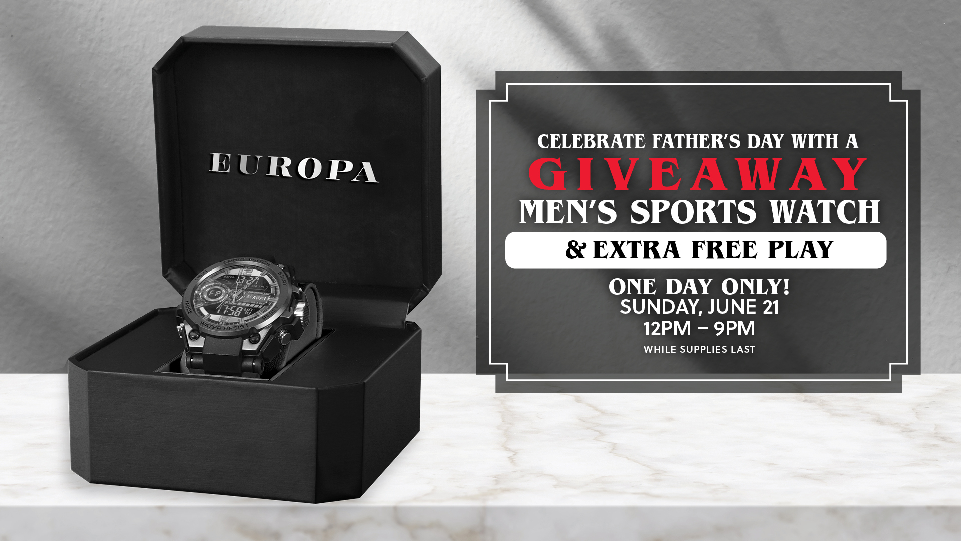 Men's Sports Watch Giveaway